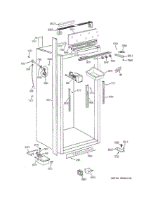 03 - Cabinet Parts (2) parts for Ge Freezer ZIF36NMBRH from AppliancePartsPros.com
