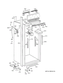03 - Cabinet Parts (2) parts for Ge Freezer ZIF36NMALH from AppliancePartsPros.com