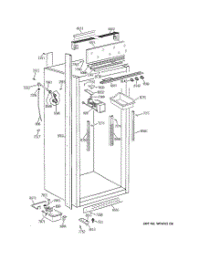 03 - Cabinet Parts (2) parts for Ge Freezer ZIF36NDALH from AppliancePartsPros.com