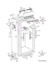 03 - Cabinet Parts (2) parts for Ge Freezer ZIF36NDARH from AppliancePartsPros.com