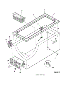 02 - Cabinet parts for Ge Freezer FCM20DACWH from AppliancePartsPros.com