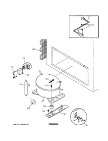 03 - System parts for Ge Freezer FCM20DACWH from AppliancePartsPros.com