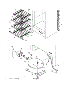 03 - Unit Parts parts for Ge Freezer FP12SXARWH from AppliancePartsPros.com