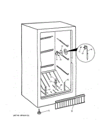 02 - Cabinet Parts parts for Ge Freezer FP15SXARWH from AppliancePartsPros.com
