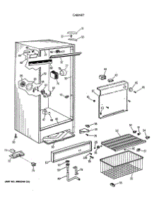 02 - Cabinet parts for Ge Freezer FF20DSERWH from AppliancePartsPros.com
