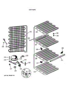 03 - Unit Parts parts for Ge Freezer FP14SSBRWH from AppliancePartsPros.com
