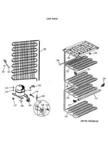 03 - Unit Parts parts for Ge Freezer FP21SSBRWH from AppliancePartsPros.com
