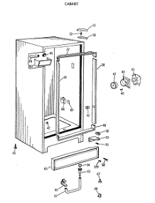02 - Cabinet parts for Ge Freezer FP9SSCRWH from AppliancePartsPros.com