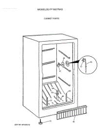 02 - Cabinet Parts parts for Ge Freezer FP15STRAD from AppliancePartsPros.com