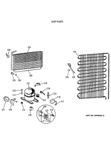 03 - Unit Parts parts for Ge Freezer FF20DSARWH from AppliancePartsPros.com