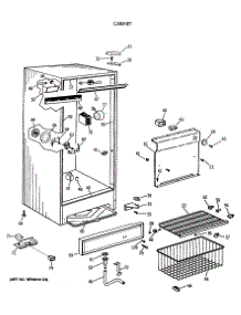 02 - Cabinet parts for Ge Freezer FF16DSARWH from AppliancePartsPros.com