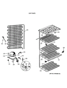 03 - Unit Parts parts for Ge Freezer FP17DSBRWH from AppliancePartsPros.com
