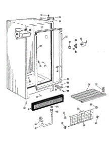 02 - Section2 parts for Ge Freezer CA19DCB from AppliancePartsPros.com