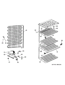 03 - Section3 parts for Ge Freezer CA21SKB from AppliancePartsPros.com