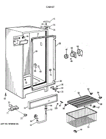 02 - Cabinet parts for Ge Freezer FP14DSERWH from AppliancePartsPros.com