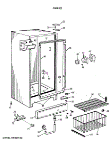 02 - Cabinet parts for Ge Freezer FP21DSDRWH from AppliancePartsPros.com