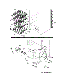 03 - Unit Parts parts for Ge Freezer FUM12SAARWH from AppliancePartsPros.com