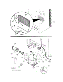 03 - Unit Parts parts for Ge Freezer FUF20DAARWH from AppliancePartsPros.com