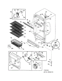 02 - Cabinet parts for Ge Freezer FUF17DACRWH from AppliancePartsPros.com