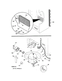 03 - Unit Parts parts for Ge Freezer FUF17DABRWH from AppliancePartsPros.com