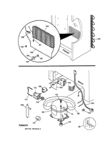 03 - Unit Parts parts for Ge Freezer FUF14DAARWH from AppliancePartsPros.com
