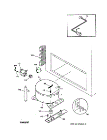 03 - System parts for Ge Freezer FCM25DAAWH from AppliancePartsPros.com