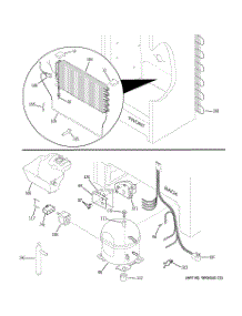 03 - Unit Parts parts for Ge Freezer FUG17DSERWH from AppliancePartsPros.com