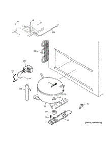 03 - Unit Parts parts for Ge Freezer FCM15DMBWH from AppliancePartsPros.com