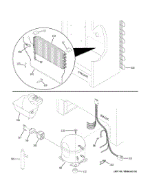 03 - Unit Parts parts for Ge Freezer FUF21SVDRWW from AppliancePartsPros.com