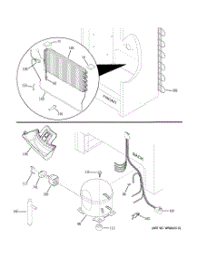 03 - Unit Parts parts for Ge Freezer FUF21SVCRWW from AppliancePartsPros.com