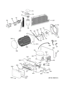 05 - Unit Parts parts for Ge Freezer ZIF360NXALH from AppliancePartsPros.com
