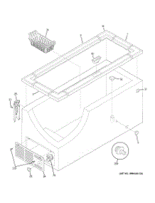 02 - Cabinet parts for Ge Freezer FCM9DTAWH from AppliancePartsPros.com