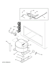 03 - Unit Parts parts for Ge Freezer FCM20DPGWH from AppliancePartsPros.com