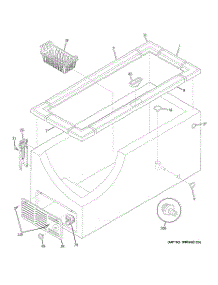 02 - Cabinet parts for Ge Freezer FCM15DTBWH from AppliancePartsPros.com