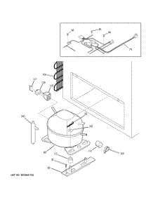 03 - Unit Parts parts for Ge Freezer FCM25DTAWH from AppliancePartsPros.com