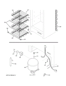 03 - Unit Parts parts for Ge Freezer FUM14DTARWH from AppliancePartsPros.com
