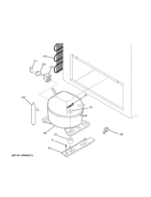 03 - Unit Parts parts for Ge Freezer FCM15DPEWH from AppliancePartsPros.com