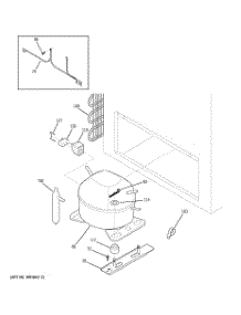 03 - Unit Parts parts for Ge Freezer FCM15SPCWH from AppliancePartsPros.com