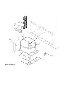 03 - Unit Parts parts for Ge Freezer FCM20DPEWH from AppliancePartsPros.com