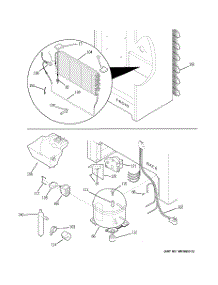 03 - Unit Parts parts for Ge Freezer FUF17DPGRWH from AppliancePartsPros.com