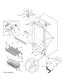 02 - Cabinet parts for Ge Freezer FUM21DMCRWH from AppliancePartsPros.com