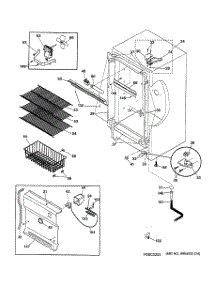 02 - Cabinet parts for Ge Freezer FUF14DPBRWH from AppliancePartsPros.com