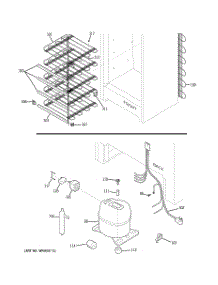 03 - Unit Parts parts for Ge Freezer FUM21DRARWH from AppliancePartsPros.com
