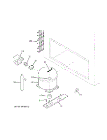 03 - Unit Parts parts for Ge Freezer FCM15HDPBWH from AppliancePartsPros.com