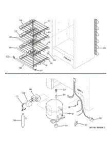03 - Unit Parts parts for Ge Freezer FUM9HDPARWH from AppliancePartsPros.com