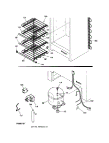 03 - Unit Parts parts for Ge Freezer FUM14DPARWH from AppliancePartsPros.com