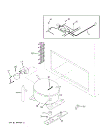 03 - Unit Parts parts for Ge Freezer FCM20DPAWH from AppliancePartsPros.com