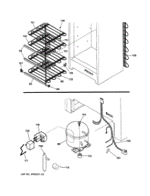 03 - Unit Parts parts for Ge Freezer FUM17DPARWH from AppliancePartsPros.com