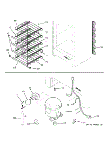 03 - Unit Parts parts for Ge Freezer FUM21DPARWH from AppliancePartsPros.com