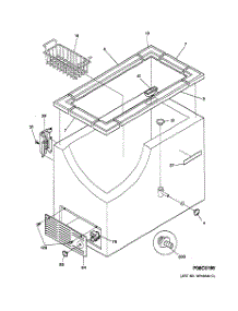 02 - Cabinet parts for Ge Freezer FCM7DMBWH from AppliancePartsPros.com